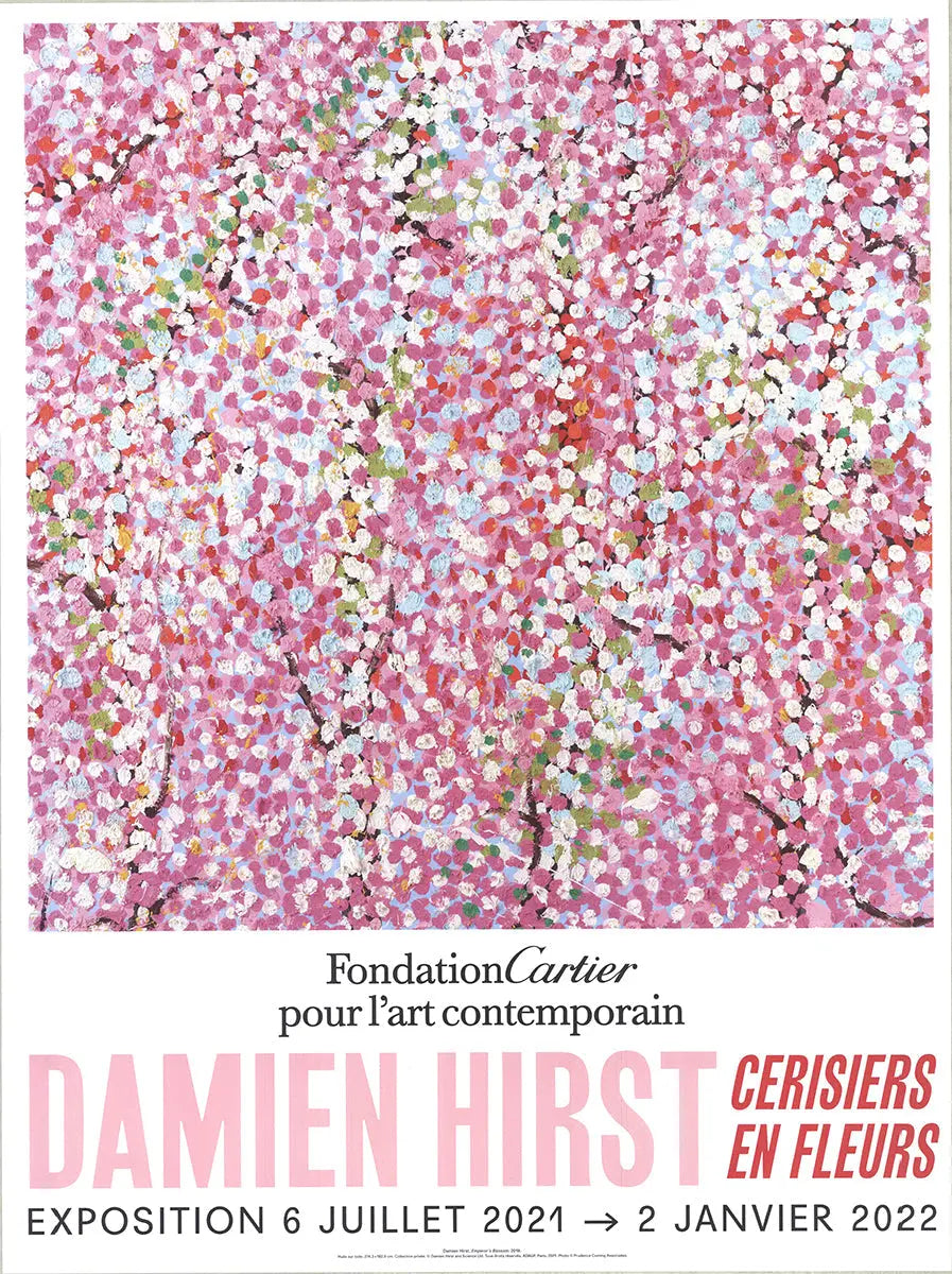 Damien Hirst Emperor's Blossom exhibition poster, 2021