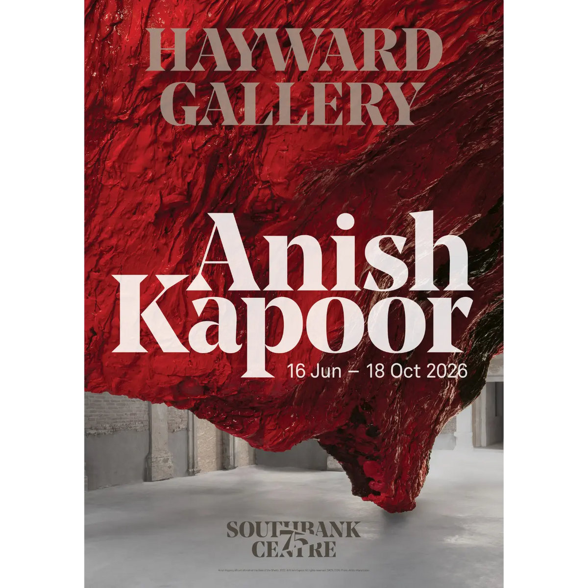 Anish Kapoor Mount Moriah at the Gate 2022 Exhibition Art Poster