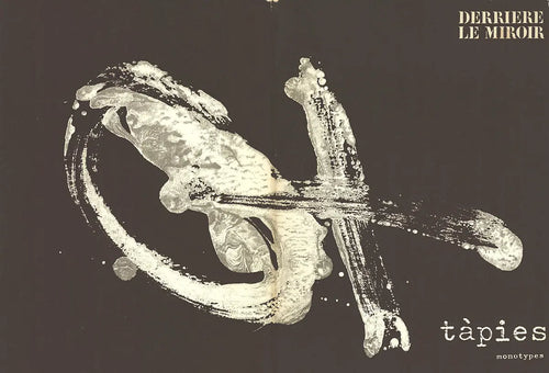 Antoni Tapies DLM Cover No. 210 original 1974 abstract lithograph poster featuring bold, textured artwork by the artist.