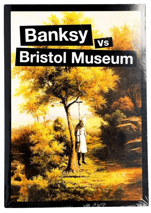 Limited edition Banksy vs Bristol Museum 12 postcard set from 2009, featuring street art designs by Banksy.