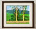 Limited edition print of David Hockney's Untitled 220 from 2020, showcasing vibrant colors and modern art style.