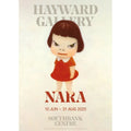 Yoshitomo Nara Missing in Action 2025 original exhibition art poster featuring Nara's distinctive illustrative style