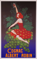 Limited edition Albert Robin poster featuring Bruce Skilbeck Cognac 2002, with vintage artwork and collectible design.