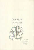 Abstract lithograph art print by Alberto Magnelli titled L'Album De La Ferrage 1970, featuring bold shapes and vibrant colors.
