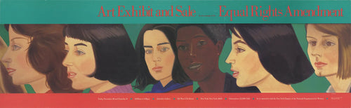 Alex Katz 1972 Equal Rights Amendment original exhibition lithograph poster featuring bold graphic artwork and vibrant colors.
