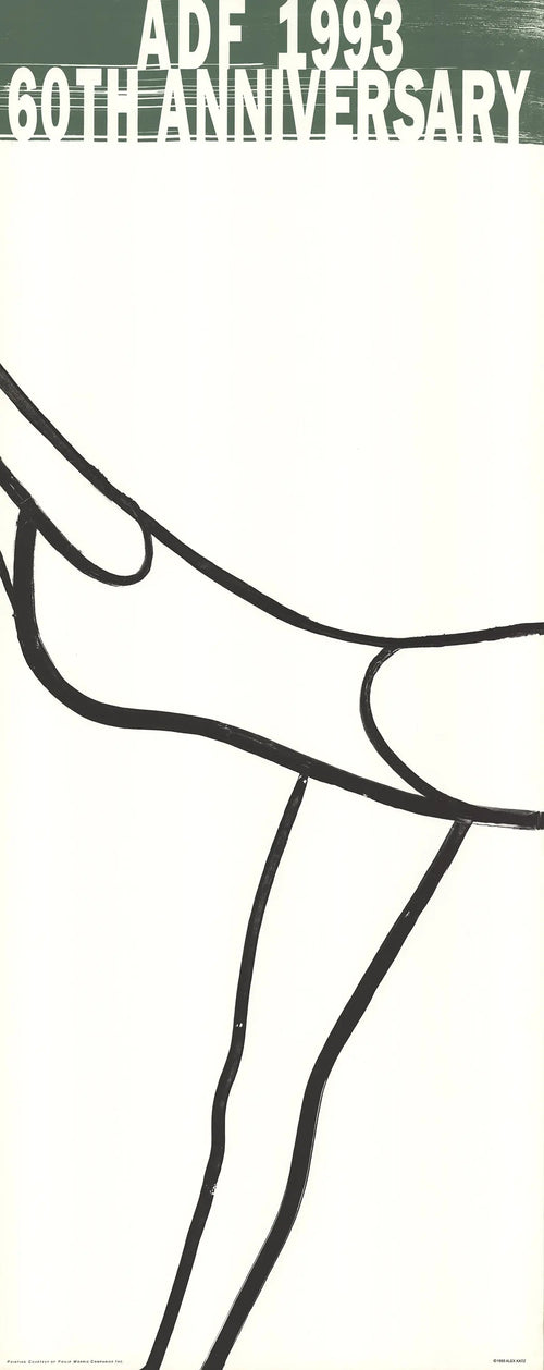Alex Katz American Dance Festival 1993 original lithograph exhibition poster, featuring bold artwork and vibrant colors.