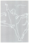 Original Alex Katz serigraph poster celebrating 75 years of American dance, featuring vibrant artwork and bold design elements.