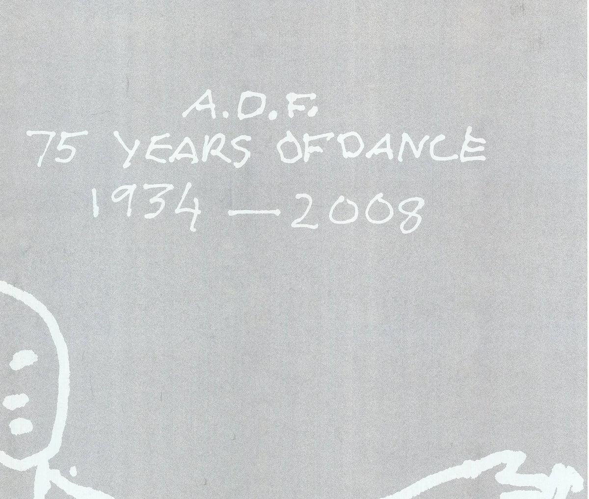 Original Alex Katz 75 Years of American Dance 2008 serigraph poster featuring vibrant abstract dance imagery by the artist.