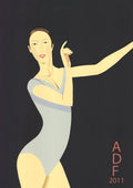 Original Alex Katz Sarah American Dance Festival 2011 large serigraph poster depicting vibrant dance scene artwork.