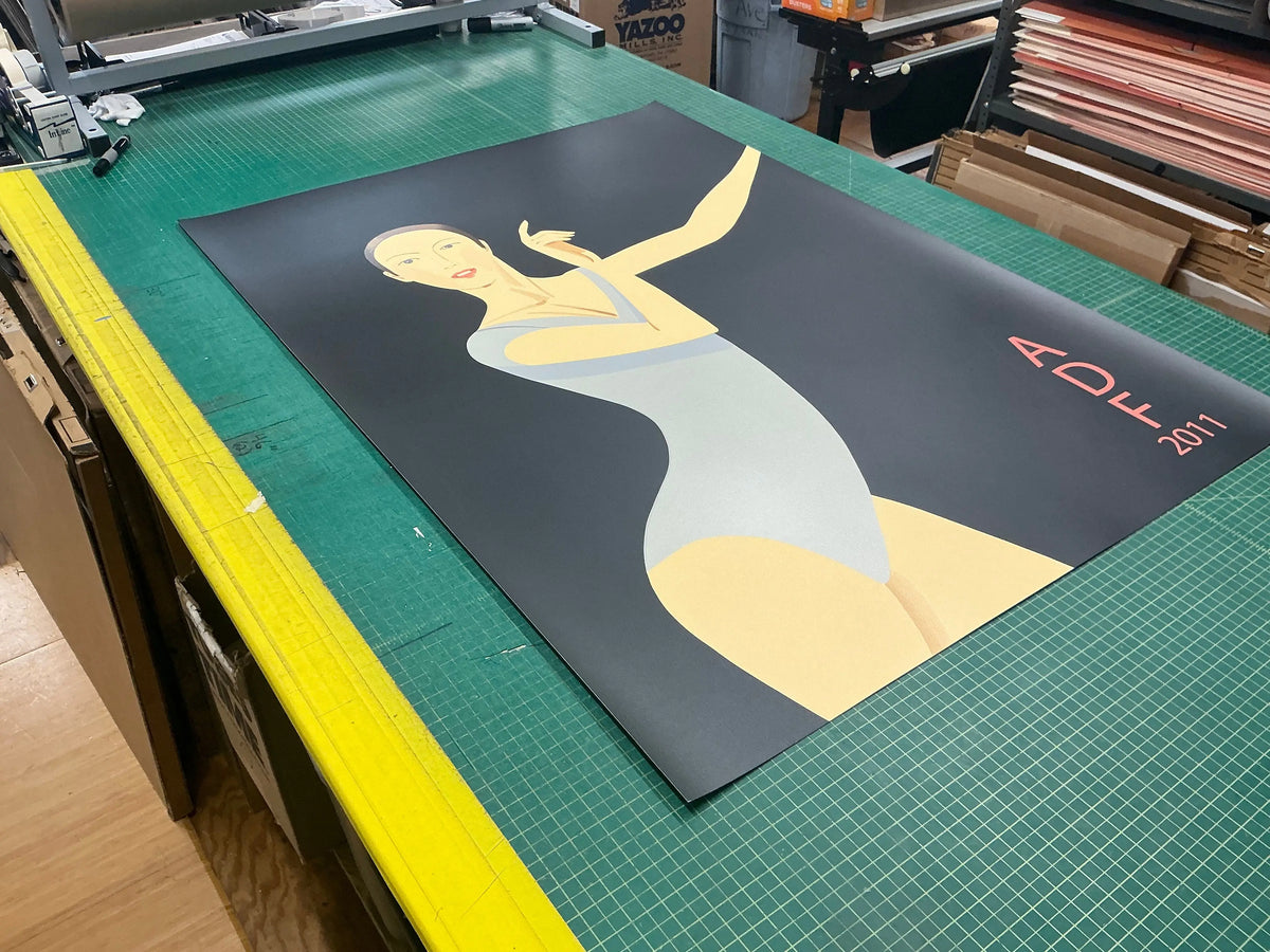 Original Alex Katz Sarah American Dance Festival 2011 large serigraph poster featuring vibrant abstract artwork and bold colors.