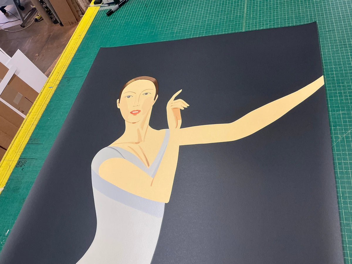 Original Alex Katz Sarah American Dance Festival 2011 large serigraph poster featuring bold, colorful abstract dance imagery.