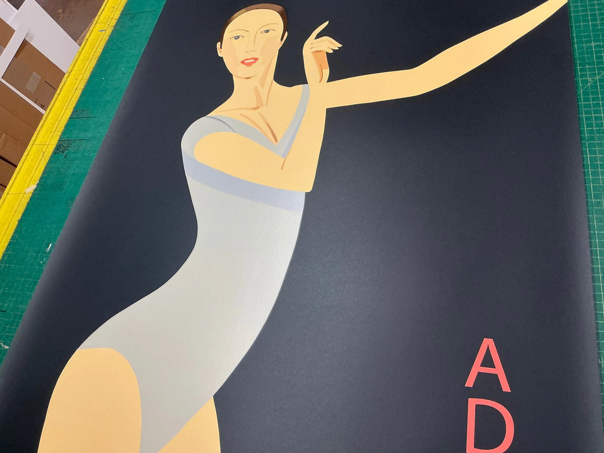 Original Alex Katz Sarah American Dance Festival 2011 large serigraph poster featuring vibrant abstract dance imagery by artist Alex Katz.