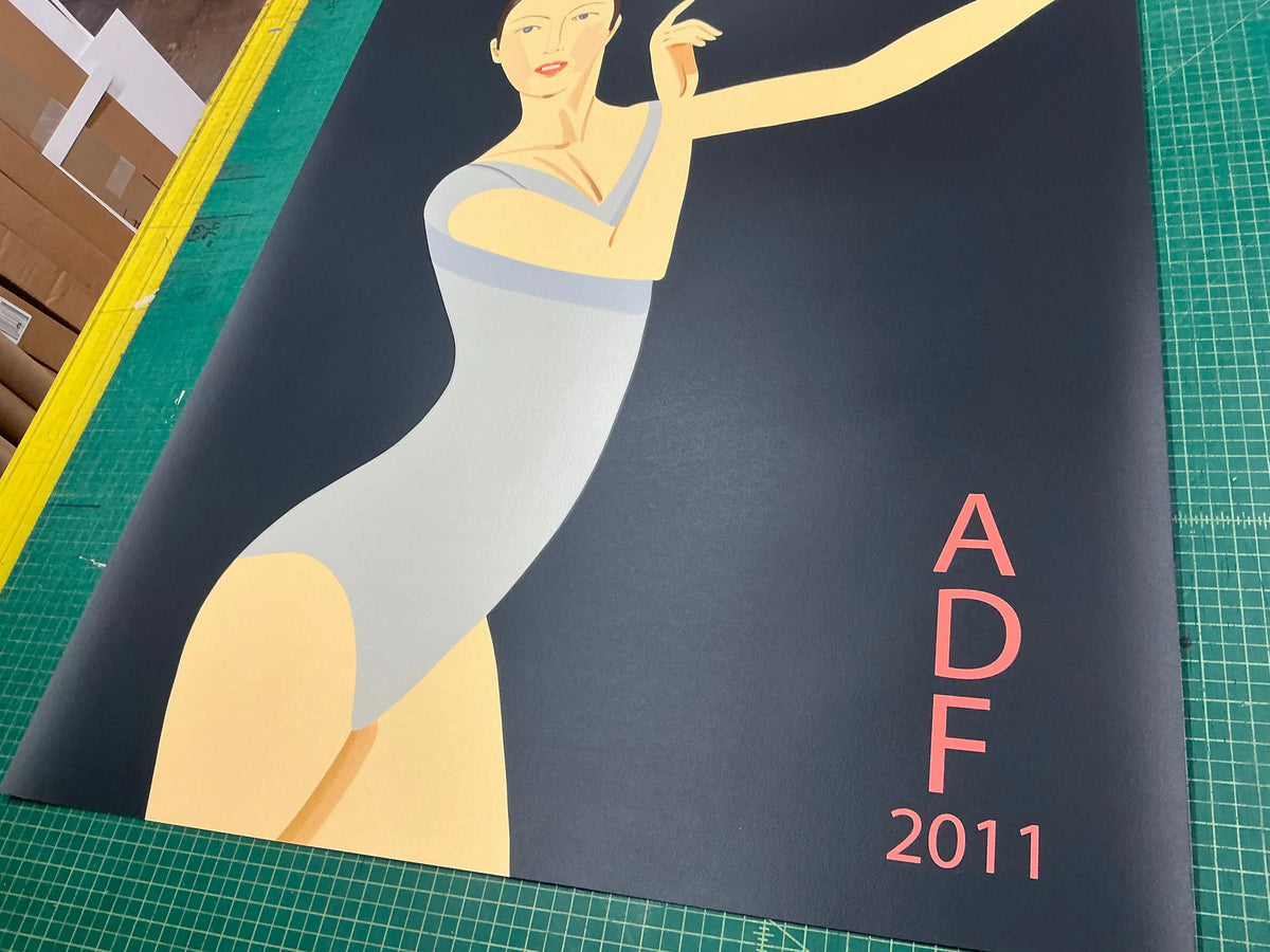 Original Alex Katz Sarah American Dance Festival 2011 large serigraph poster featuring bold, colorful abstract artwork of dancers.