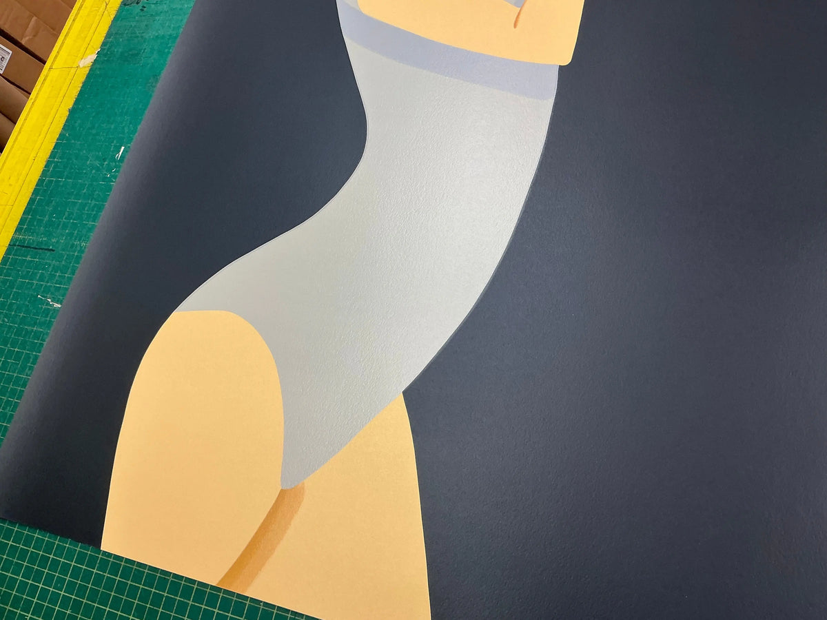 Original Alex Katz Sarah American Dance Festival 2011 large serigraph poster featuring vibrant abstract dance imagery and bold colors.