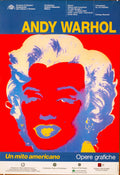 Original Andy Warhol Marilyn Monroe vintage art poster featuring bold pop art style and vibrant colors.