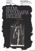 Original 1984 Nuova Fotografia Inglese exhibition offset lithograph poster by unknown artist, featuring photographic artwork.