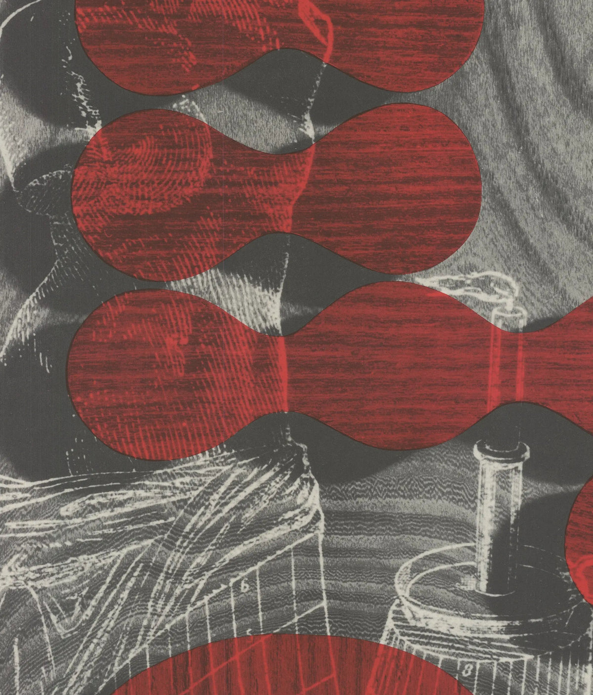 Vintage 1956 Internationale Sezession exhibition offset lithograph art poster featuring abstract design by unknown artist