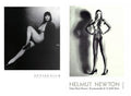 Black and white photography posters by Helmut Newton and Gunter Blum, featuring striking artistic images, on a white background.