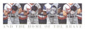 Signed Dwight Baird Home Of The Brave 1994 Atlanta Braves lithograph featuring Baird's signature and team artwork.
