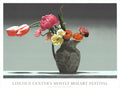 Ben Schonzeit Wedgewood 1994 floral serigraph art poster featuring Lincoln Center design with vibrant floral details.