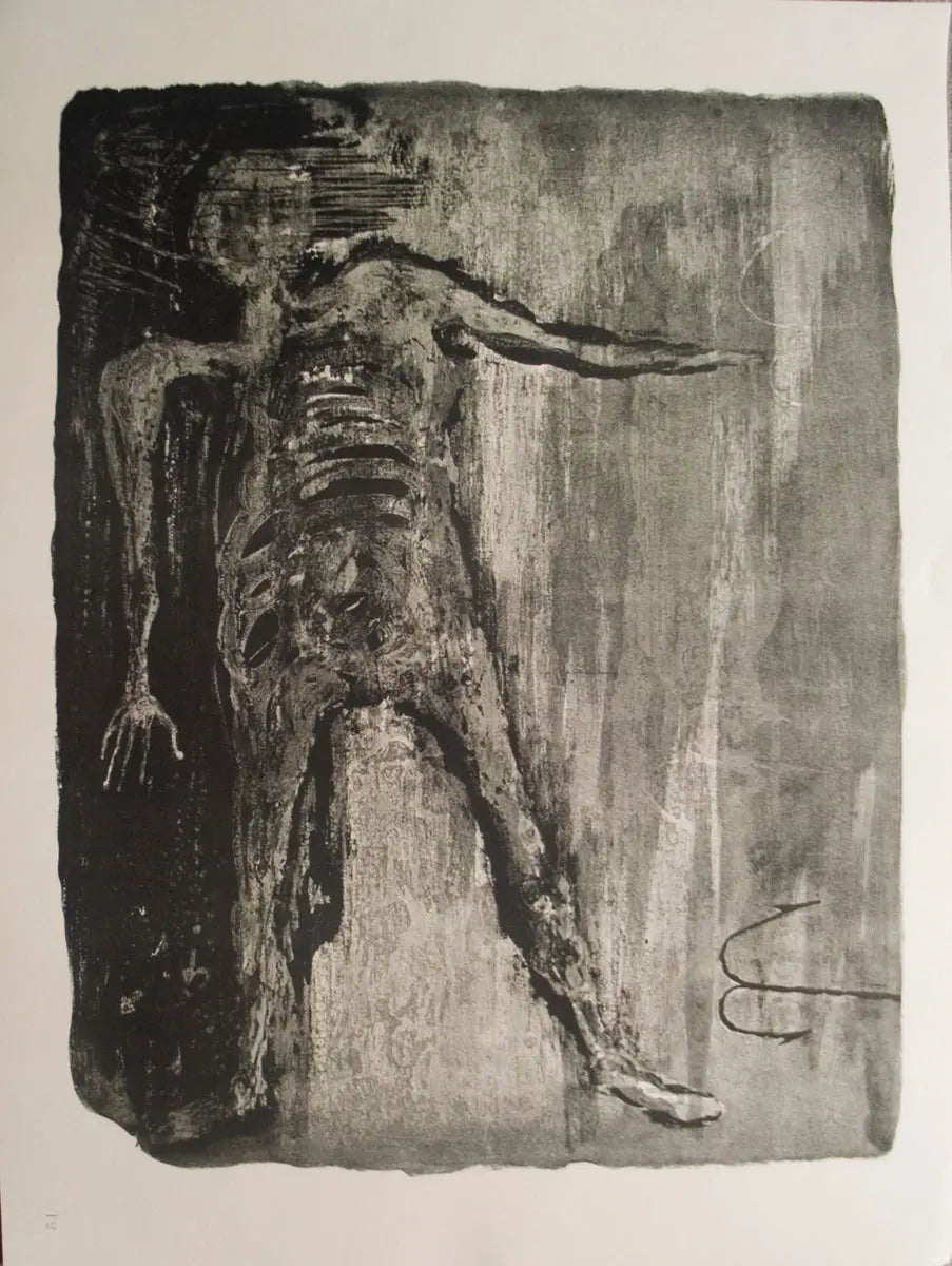 Benton Spruance limited edition lithograph of The Rachel from Moby Dick, showcasing detailed maritime artwork.
