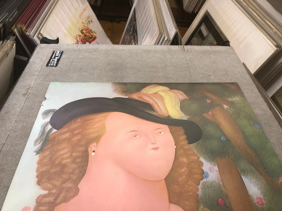 Fernando Botero Marie Antoinette 1970 exhibition offset lithograph art poster featuring Botero's signature artistic style and vibrant colors.