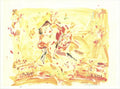 Original Cecily Brown signed limited edition serigraph featuring American Dance Festival 2001 artwork, with vibrant abstract design.