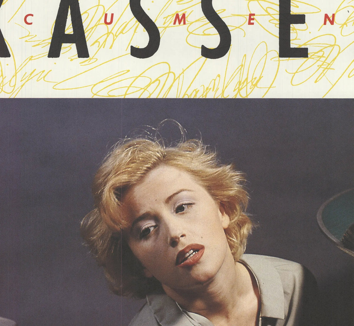 Cindy Sherman Marilyn 1982 signed offset lithograph exhibition poster featuring Sherman's artwork of Marilyn Monroe.