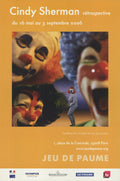Cindy Sherman Retrospective 2006 Paris Exhibition offset lithograph poster featuring her artwork and bold graphic design.