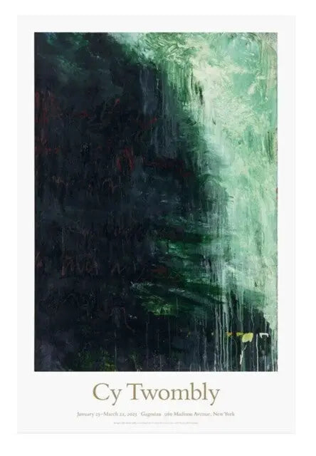 Cy Twombly Paesaggio poster 2025 gallery print featuring abstract landscape artwork by Cy Twombly.