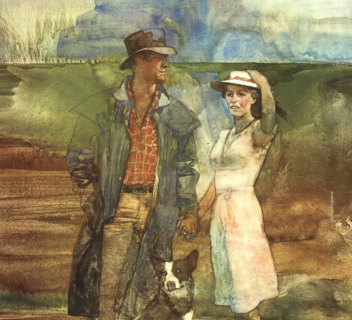 Daniel Schwartz A Town Like Alice 1981 Masterpiece Theatre exhibition poster featuring artwork and title for the classic TV adaptation.