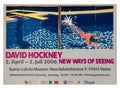Offset lithograph print by David Hockney titled New Ways of Seeing, created in 2006, featuring vibrant, abstract artwork.