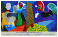 Offset lithograph art print by DAVID HOCKNEY titled The Other Side 1993, featuring vibrant abstract artwork.