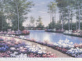 Large landscape offset lithograph art print by Diane Romanello titled Timeless Splendor, showcasing vibrant colors and detailed artwork.