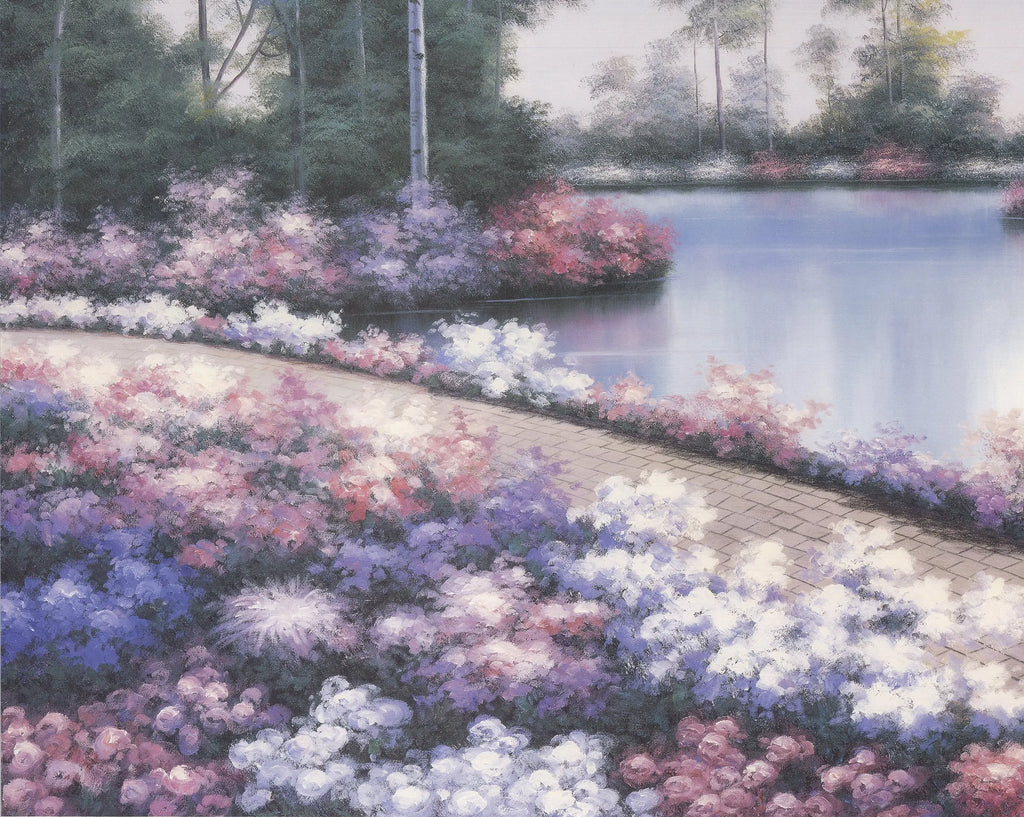 Diane Romanello Timeless Splendor large landscape offset lithograph art print with vibrant colors and intricate details.