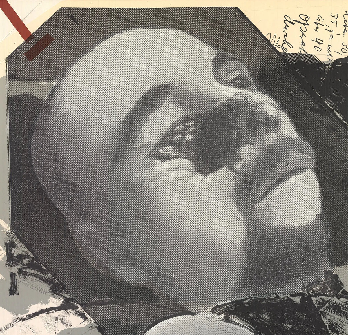 Original Dieter Roth 1979 exhibition offset lithograph poster featuring book and graphic art, displayed on a wall.
