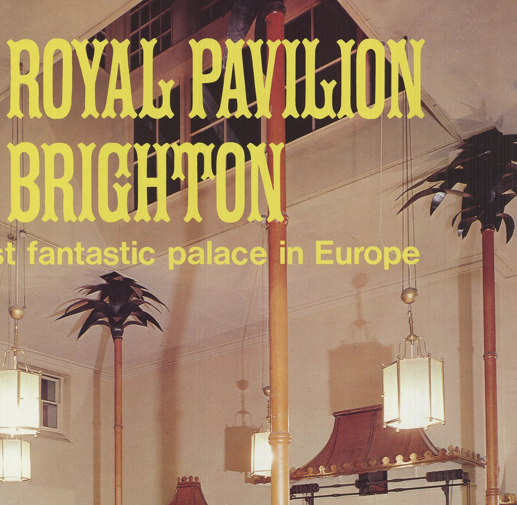 Original 1963 Duncan McNeill The Royal Pavilion offset lithograph poster, featuring detailed artwork of the historic building.