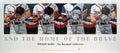 Dwight Baird Home Of The Brave 1994 Atlanta Braves lithograph featuring a baseball player in action on a vibrant background.