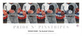 Dwight Baird Pride N' Pinstripes 1995 New York Yankees lithograph showing a vibrant baseball-themed artwork with Yankees branding.