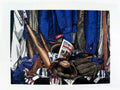 Signed limited edition lithograph print of Dwight Baird's "The Right Stuff" featuring detailed artwork and signature.