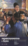 Edouard Manet The Waitress 1996 exhibition offset lithograph poster showing a waitress in a busy cafe scene