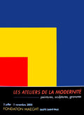 Ellsworth Kelly Red Yellow Blue 2005 minimalist offset lithograph poster with bold color blocks and simple geometric design.
