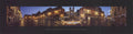 Emmanuele Brambilla Rome Piazza di Spagna panoramic offset lithograph poster showing Spanish Steps and vibrant cityscape.