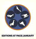 Ernest Trova original 1969 exhibition serigraph poster, vibrant artwork from the Pace Editions series, displayed flat.