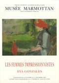 Eva Gonzalez reading in a garden poster from the 1993 Impressionist Exhibition, showcasing impressionist art by Eva Gonzalez.