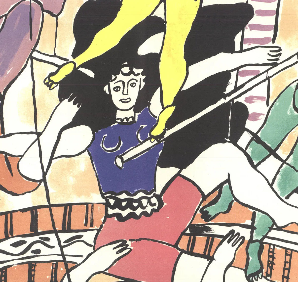 Fernand Leger Circus Family poster print featuring vibrant abstract figures from the Baltimore Museum exhibition.