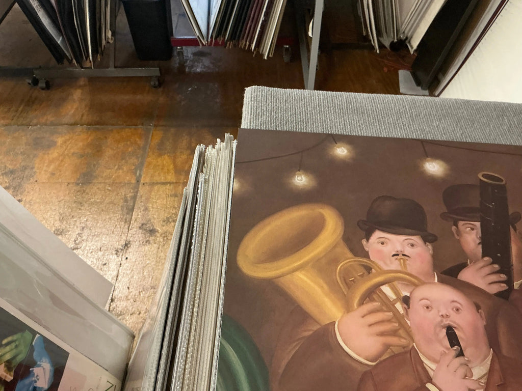 Fernando Botero Los Musicos 1980 vintage exhibition art poster featuring colorful musical figures by the renowned artist.