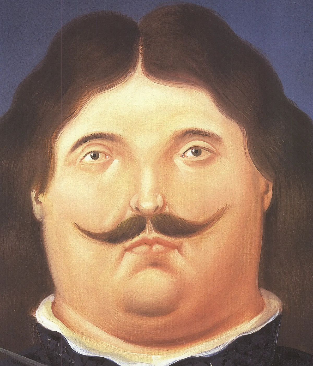 Fernando Botero portrait of Velazquez 1999 offset lithograph art poster featuring bold, colorful artwork by Fernando Botero.