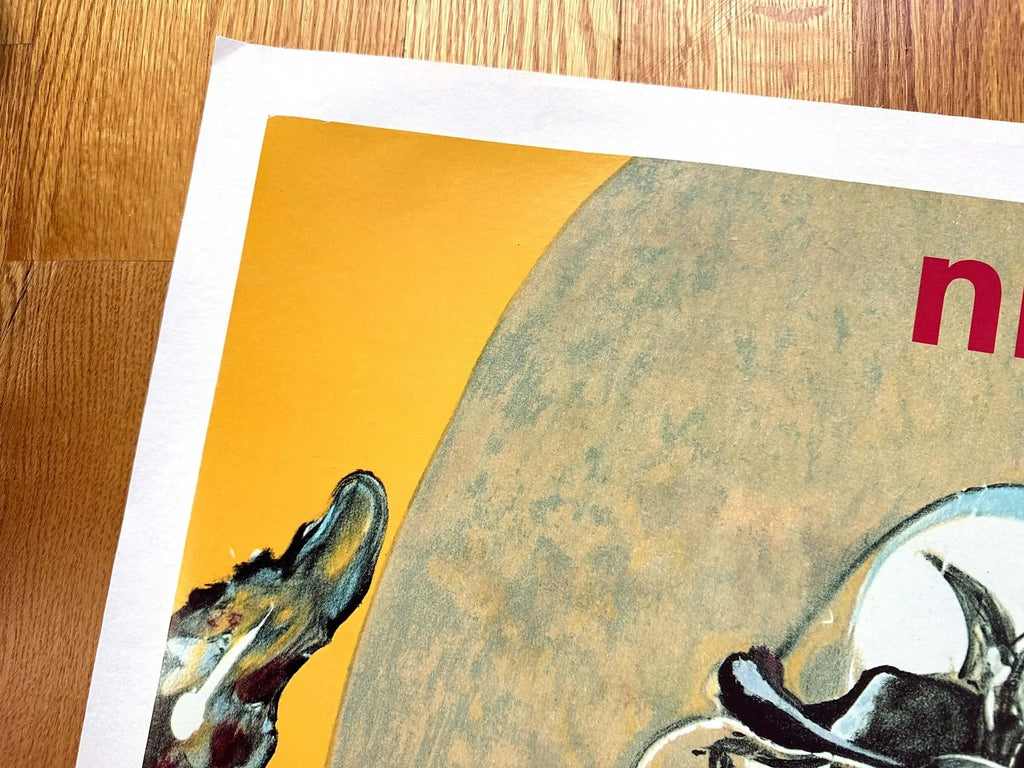 Large original Francis Bacon Feria Nimes 1992 exhibition serigraph poster showcasing abstract, vivid artwork by the renowned artist.