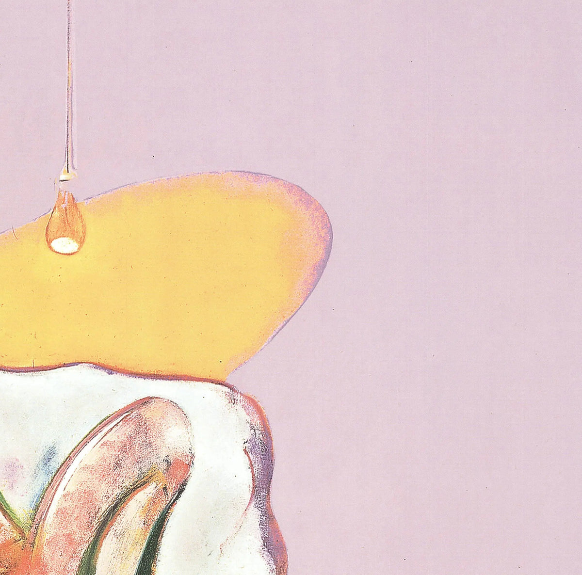 Limited edition offset lithograph of Francis Bacon's Lying Figure 1969, showcasing bold, abstract art in muted tones.